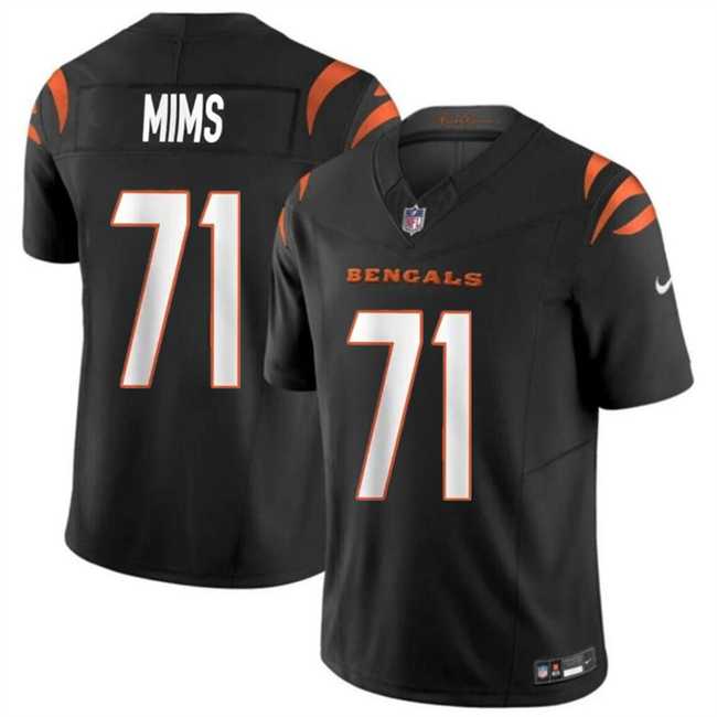 Men & Women & Youth Cincinnati Bengals #71 Amarius Mims Black 2024 Draft F.U.S.E Vapor Untouchable Limited Stitched Jersey->cincinnati bengals->NFL Jersey